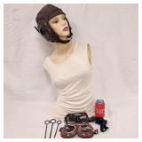 WWII WW2 Slote & Klein USN Aviators Helmet +More