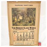 29'X43 Portland Oregon Glass Works 1935 Calendar