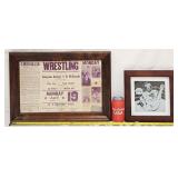 1950's 4x Signed Wrestling Program Gorgeous George