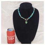 Authentic Green & Blue Native Turquoise Necklace