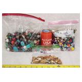 100's Costume Jewelry Crafting Beads Huge Variety