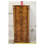 Huge Like New With Key Jewelry Chest Box Armoire