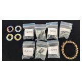 Glass Plug Ear Stretchers Swarovski G.F. Bracelet