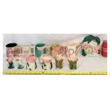 Vintage Ceramic Flamingo Collection S&P Shakers +