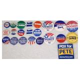1968-2020 Political Campaign Buttons 22 Total