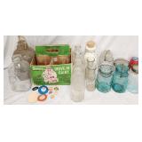 Old Milk Bottle Mason Atlas Ball Jar Collection