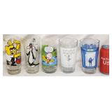 Vintage 1970's-1980's Pint Drinking Glasses AC/DC