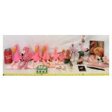 Flamingo Collection 6 Beanie Clock Office Set