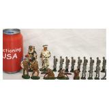 20 Antique Tin Lead Toy WWI Soldiers *SEE PHOTOS*