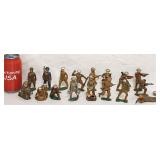17 Antique Tin Lead Toy WWI Soldiers *SEE PHOTOS*