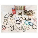 130+ Bangle Semi-Precious Stone & Beaded Bracelets
