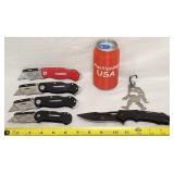 4 Husky Exacto Box Cutter Flick Knife & Big Foot