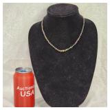 Gorgeous Black Opal Graduating Beaded Necklace