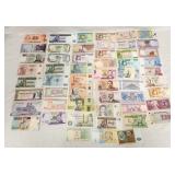 54 Uncirculated Genuine World Foreign Banknotes #2