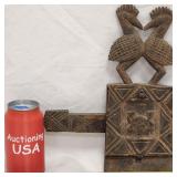 Antique Wood Hand Carved African Dogon Pin Lock