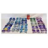 50 Pairs Blue Lense Shade NOS & Used Sunglasses