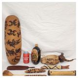 Collection Of Vintage Wood Carved Tribal Exports