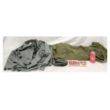 Vintage WWII Military Ribbins Quarpel Coat US Bag
