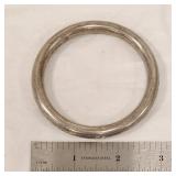 .925 Sterling Silver 1/3' Thick Bangle Bracelet