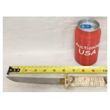 10' Vintage Chinese Dagger Knife & Carved Handle