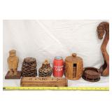 Vintage Wood Hand Carved Folk Art