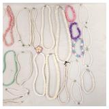 Fashion Costume Jewelry 16 Necklaces 10 Bracelets