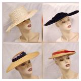 4 Vintage Fashion Women's Hats