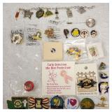 Variety 30 Pins Bracelet Charms Tops +More