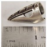 Rare .925 Sterling Silver Fingertip Claw Ring