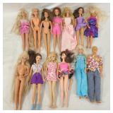 13 1980's-1990's Barbie Dolls *SEE PHOTOS*
