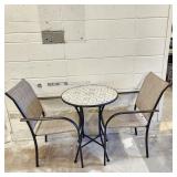 Sturdy Outdoor Bistro Table & 2 Chairs