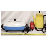 Vintage Sunbeam Electric Skillet MirroMatic Coffee