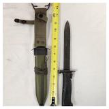 Vintage US Military M14 Rifle M5 Bayonet M1 Garand