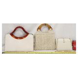 Vintage White Purses Garay MCI Bebe