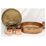 Copper Mule Mugs Large Planter Brass Spittoon