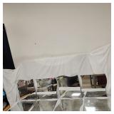 8 Vintage Wavy Mirror Panels 16'X16'