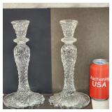 Rare Waterford Crystal 10' Sea Jewel Candlesticks