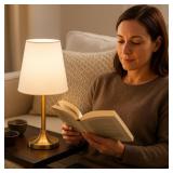 allen + roth Gold Stick Table Lamp: 13in