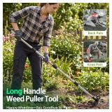 WELLOPLO Weed Puller Tool: 60', 2-in-1