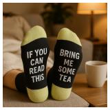 Novelty Socks: Tea Lover Message