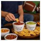 47th & Main Football Ceramic Serveware