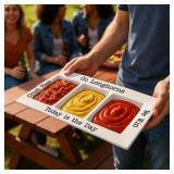 47th & Main Longhorns Condiment Tray: 14.75x7x1.5i