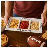 47th & Main Football Ceramic Serveware