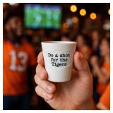 47th & Main Football Double Shot Glass: 12pcs