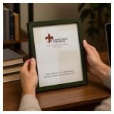 Lawrence Frames Wood Certificate Frame