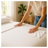 Turkish Organic Cotton Sheet Set: King White