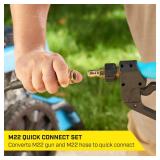 SurfaceMaxx Gas Pressure Hose: 3/8-in Brass, 4500P