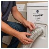 GE Flexible Aluminum Clothes Dryer Vent: 4-Ply