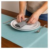 DII Chambray Kitchen Tabletop: Aqua