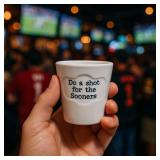 47th & Main Football Double Shot Glass: 12pcs, 3oz